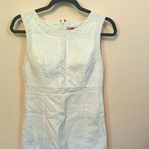 Lilly Pulitzer white shift dress size 4